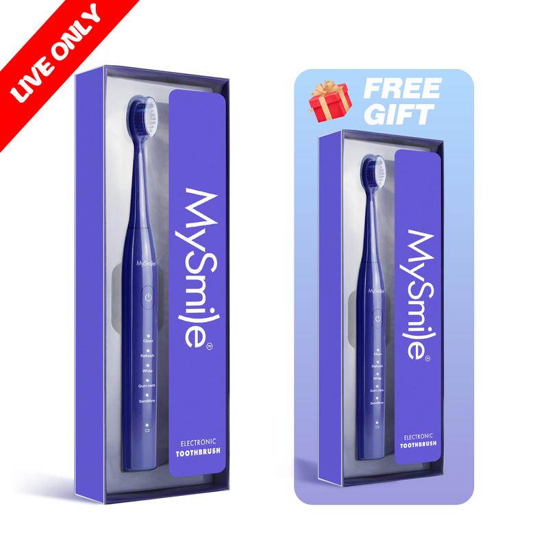 Livestream Special - Buy 1 Get 1 Free - MySmile Essential Sonic Electric Toothbrush(Result May Vary)