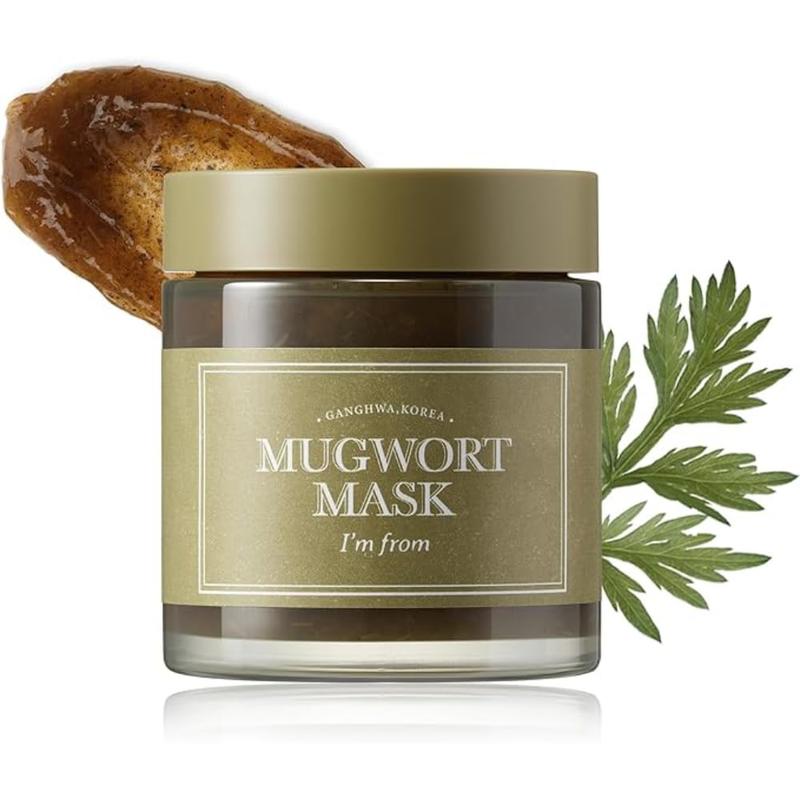 [I'M FROM Official Shop] Mugwort Mask 3.88 fl oz | Natural Herb, Tea tree, Wash-off, Cooling and fast Soothing Breakouts, for Sensitive skin, Skincare Skin Repair Comfort