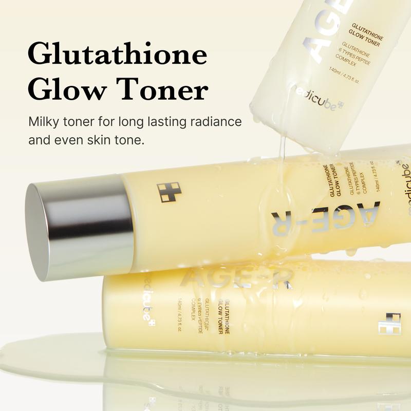 [Medicube Official] Age-R Glutathione Glow Milky Toner, Low-Irritation Double Layer toner for Glass Glow Skin with Peptide, Even skin tone, Radiance, Hydration, Korean Skincare