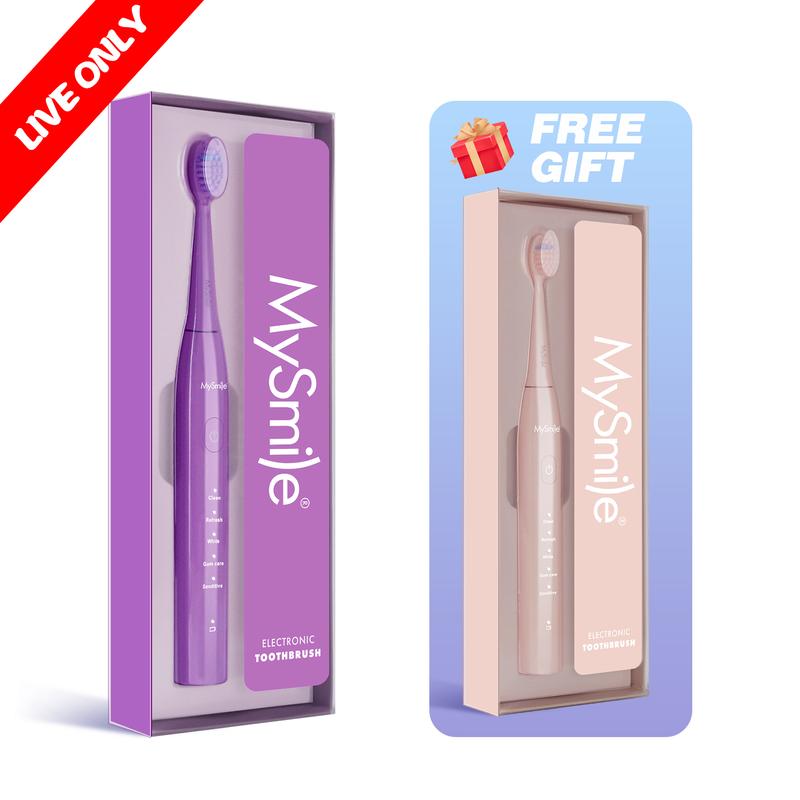 Livestream Special - Buy 1 Get 1 Free - MySmile Essential Sonic Electric Toothbrush(Result May Vary)