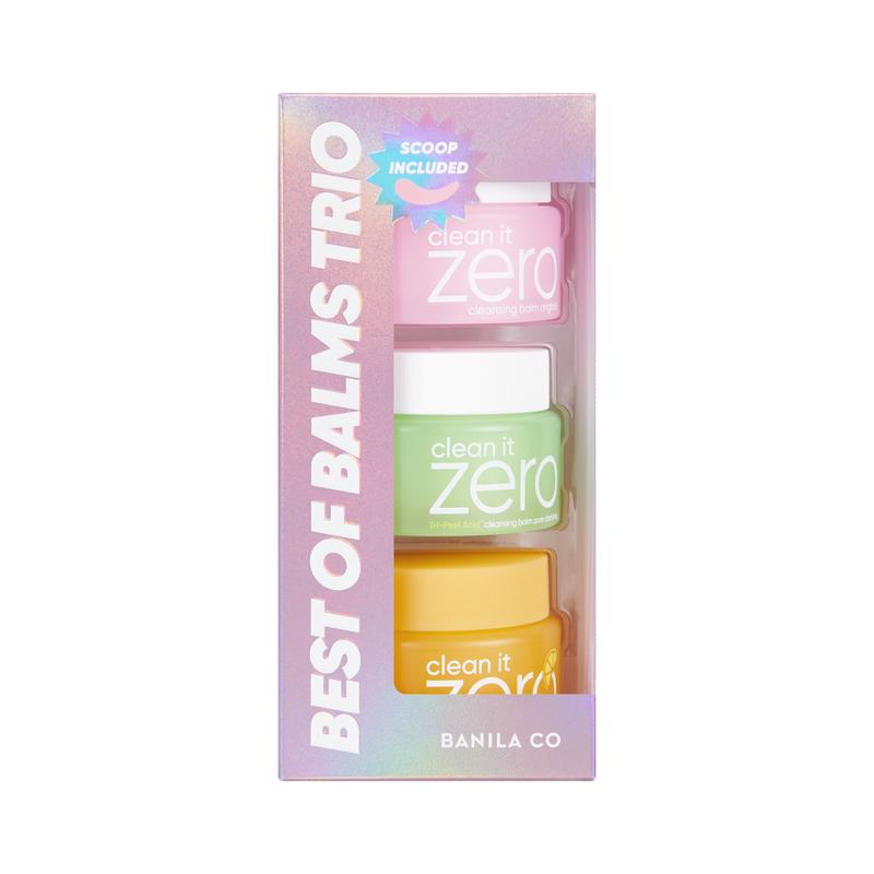 Clean it Zero Best of Balms Trio - Facial Cleanser Set - Cleansing Moisture Skincare Smooth Brightening