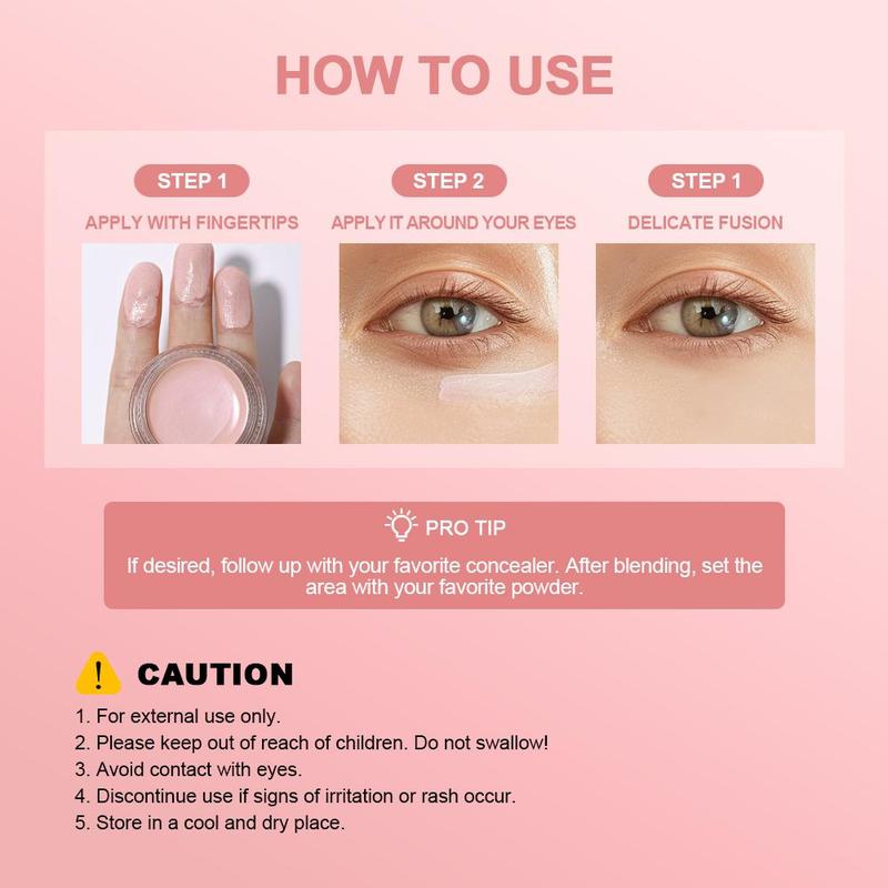 Under Eye Brightener, 2 Boxes Moisturizing Eye Skincare Cream, Hydrating and Smoothing Eye Cream, Eye Care Product for Women & Girls