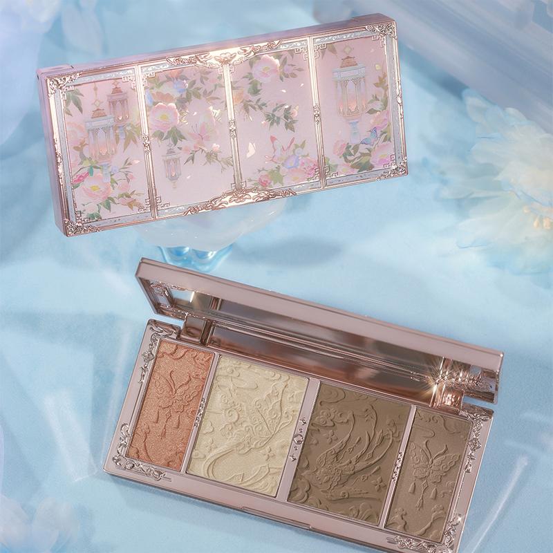 Flower Knows Butterfly Cloud Collar Collection Embossed Highlight & Contour Palette