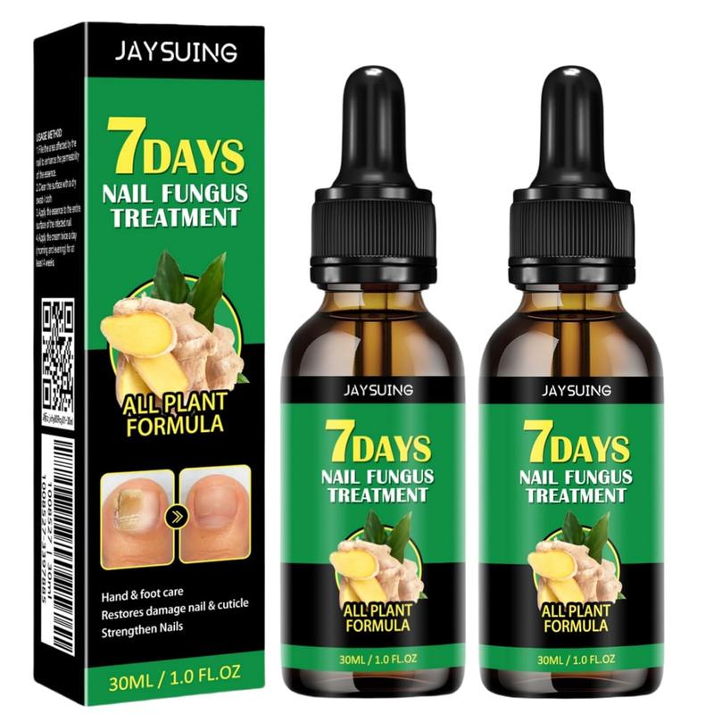 JAYSUING 7 days Nail Treatment Ginger Nail Serum, Ginger Cuticle Care Oil for Nails, Cuticle Serum for Nails, Ginger Nail Treatment Nail Support Nail Care