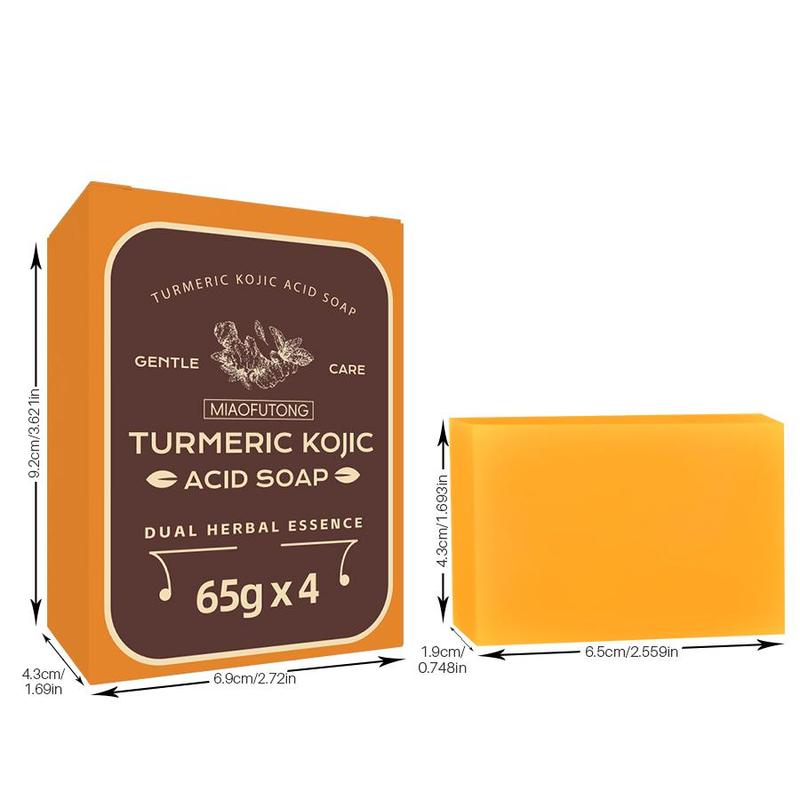 Turmeric Kojic Acid Soap for Face & Body Wash,12 Counts set Natural Plant Extract Soap Bar,deep Cleansing Soap for Face & Body Skincare Product for Women & Men, Christmas Gift