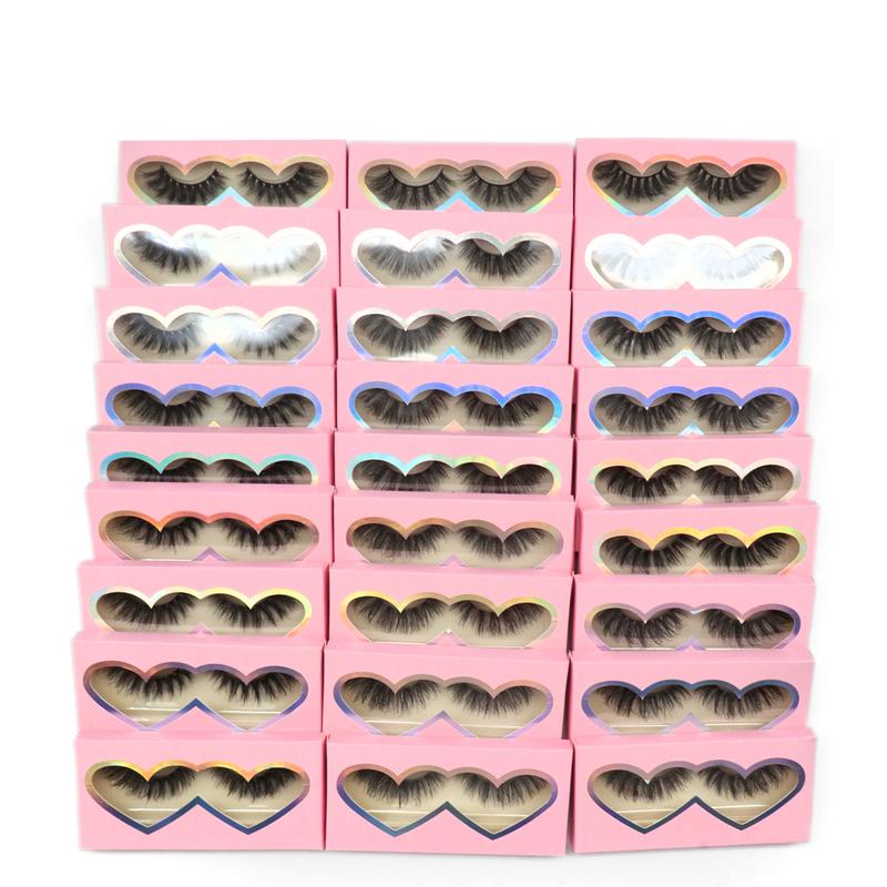 3D5D 27 Pairs Faux Mink Lashes 3 Style Fluffy False Eyelashes  Pack Russian Cat Eye Lash Extension Kit Makeup Cosmetic