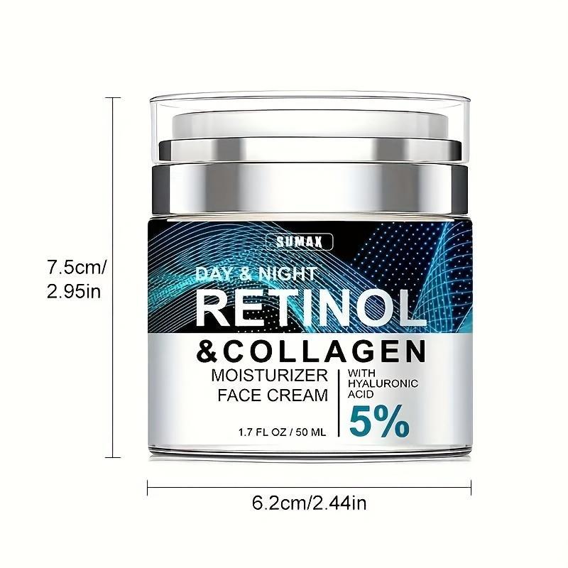 Retinol & Collagen Face Cream, 1 Count Moisturizing Face Cream, Hydrating Face Moisturizer, Face Lotion for Men & Women