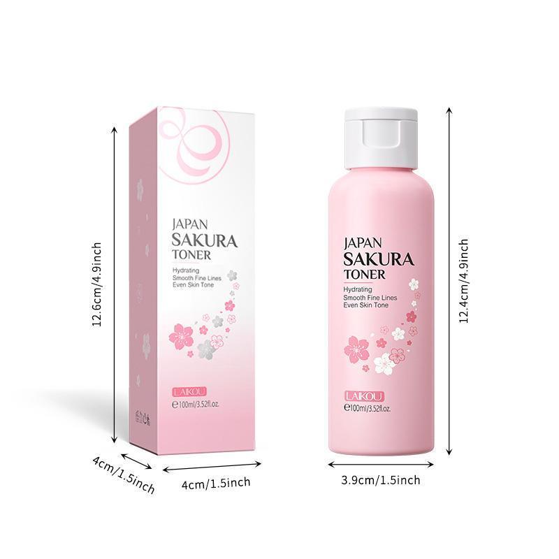 Sakura Skin Care Kit, 7 Counts set Facial Cleanser, Face & Eye Serum, Face Cream, Toner, Mud Mask, Skin Care Routine Kit for Women