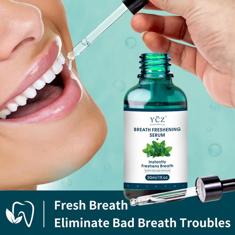 YCZ Oral Spray Natural Fresh Breath Oral Care Essence-Travel Essentials for Adults, Breath Freshening Drops ,Menthol Essential Oil，Mouth wash