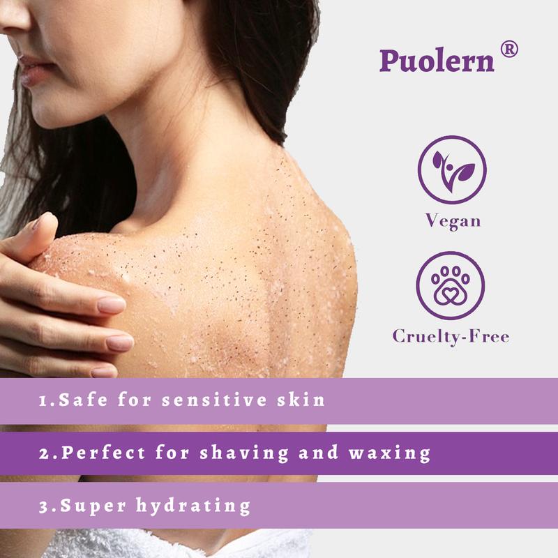 Puolern Double-Tube Body Scrub - Inner Tube with 10% AHA & BHA to Exfoliate Keratosis Pilaris and Reduce Bumps, Outer Tube with Niacinamide to Hydrate & Smooth Skin, Paraben & Sulfate-Free; 7 oz Body Care Skin Repair Skin Care