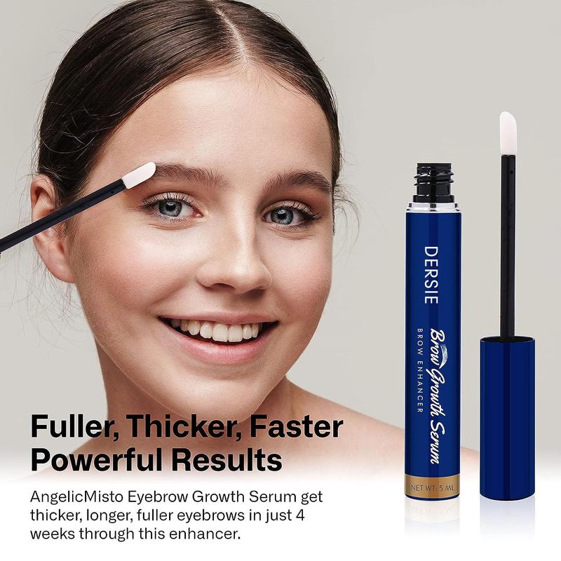 Dersie Rapid Eyebrow Growth Serum: Eyebrow Serum - Eyebrow Serum Growth - for Thicker & Longer Brows (6-Month Supply)