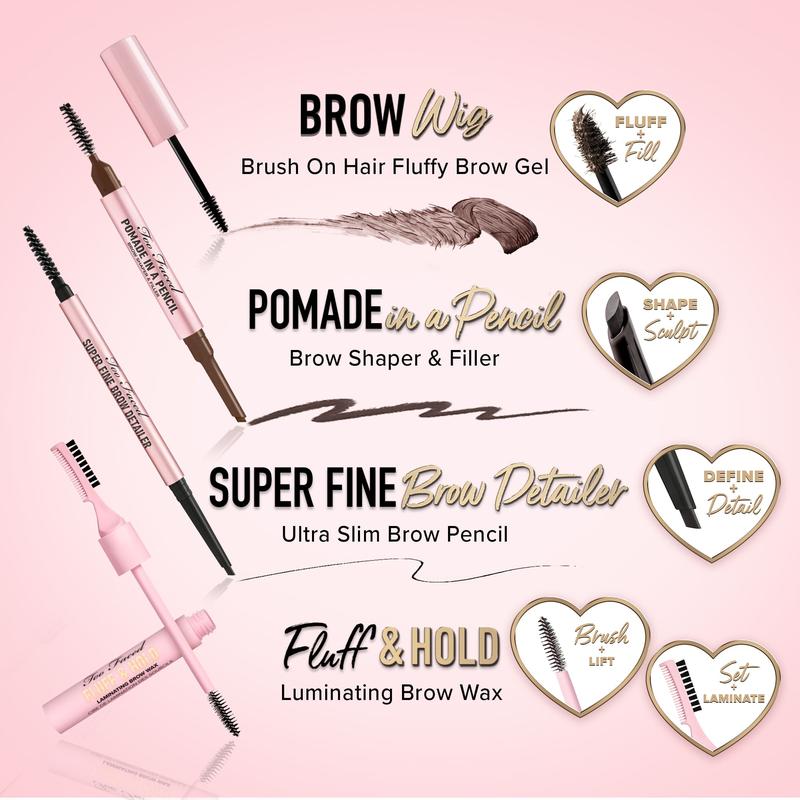 Too Faced Super Fine Waterproof Smudge Proof Long Wear Brow Detailer Eyebrow Pencil