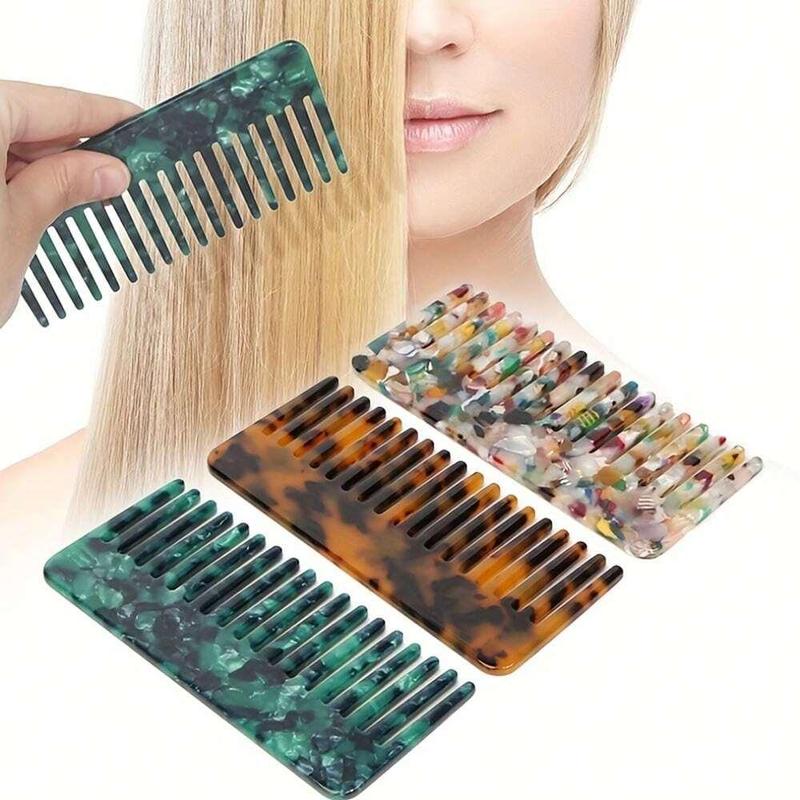 Acetate Hair Comb, 1 Count Portable Hair Styling Comb, Hairdressing Comb, Professional Hair Styling Tool for Women & Men