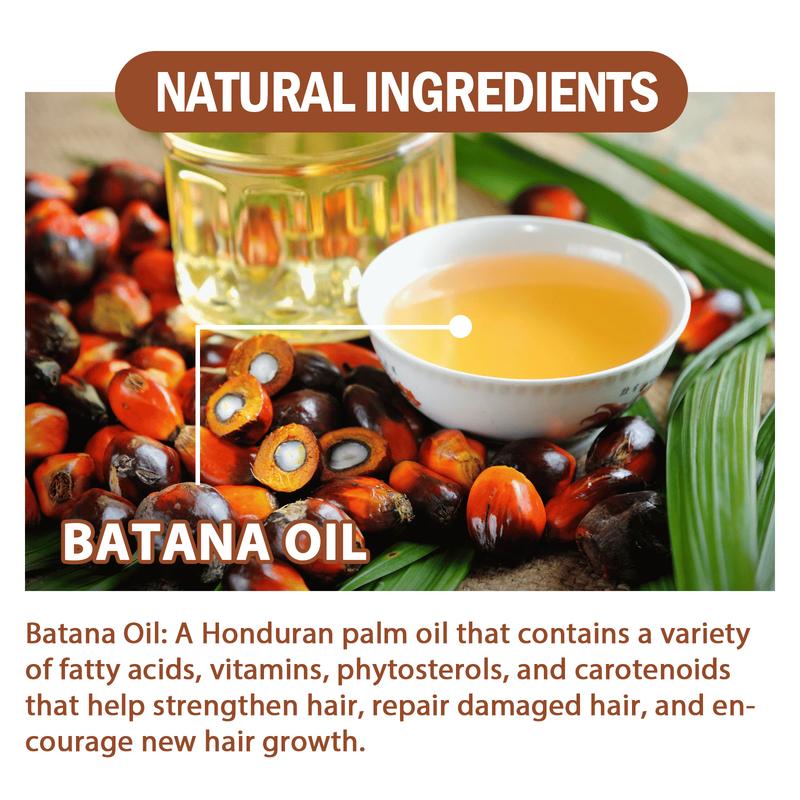 Batana Oil for Hair Growth Anti-Hair Loss, Wash & Care.Prevent Loss, Make Hair Healthy, Fuller. Suits Damaged,Dry. Natural Scalp Care Haircare Comfort