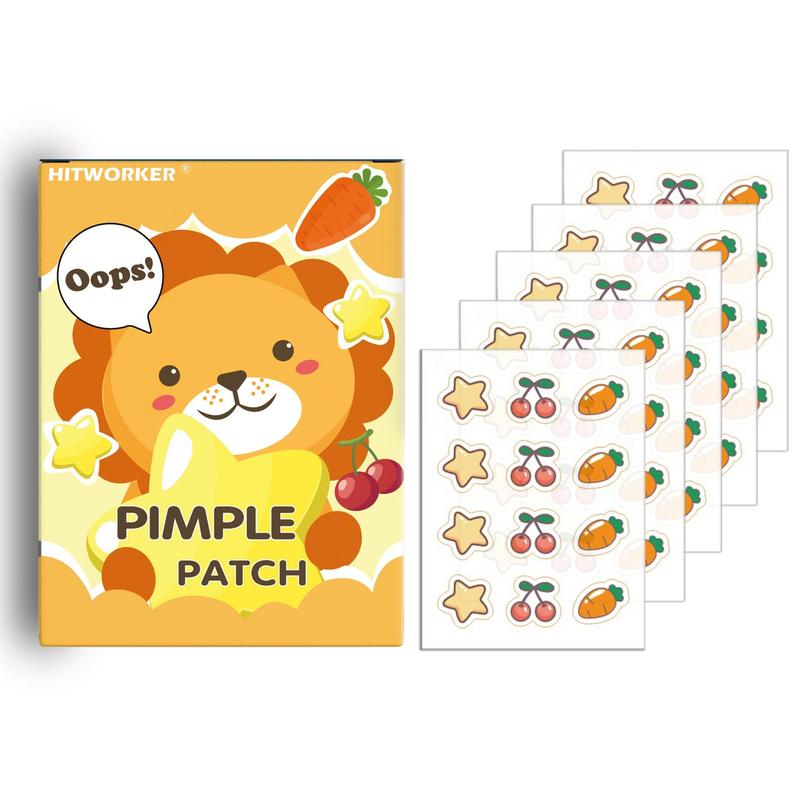 Cute Cartoon Design Acne Care Patch, 60pcs Hydrocolloid Acne Cover Patches, Facial Skin Care Product for Women & Men