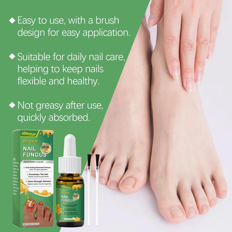 Bee Venom Nail Fungus Treatment, 3 Counts set Nail Strengthening Serum, Nail Care Product for Men and Women