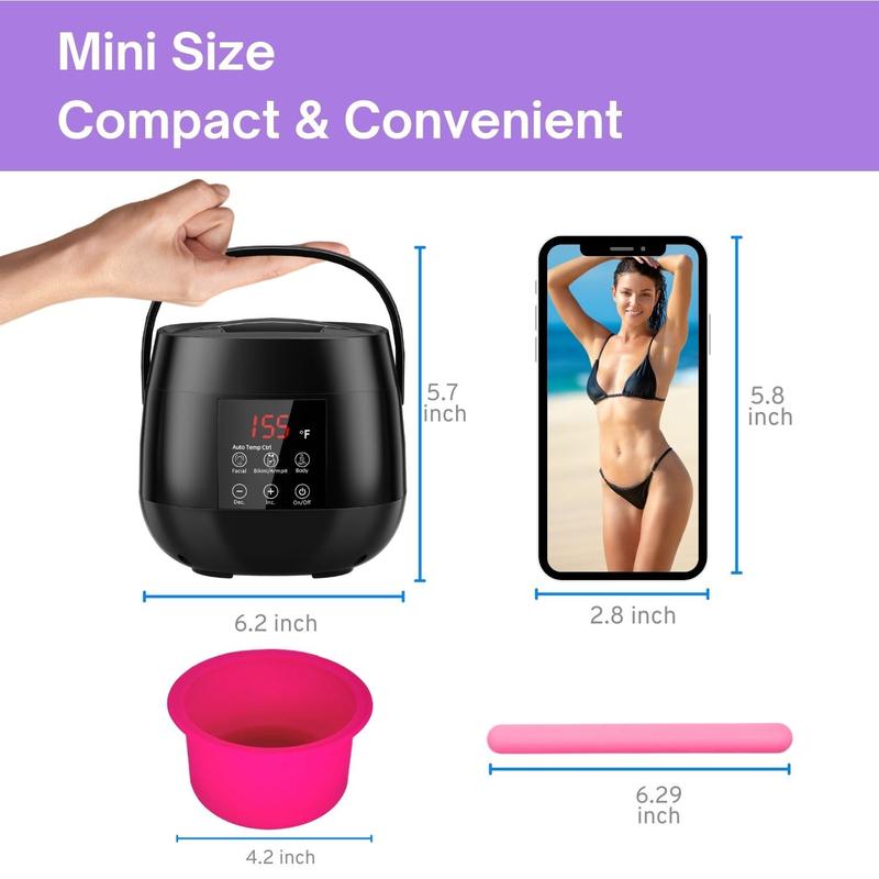 Digital Wax Warmer for Hair Removal, Gentle Wax Pot for Bikini Waxing & Facial Waxing,  Wax Machine with AUTO Temperature Control