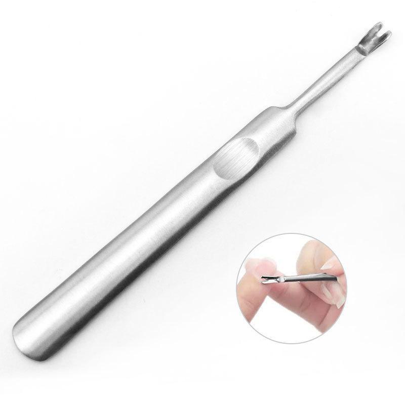 Stainless Steel Finger Cuticle Pusher, Dead Skin Remover, Nail Art Tool, Manicure Pedicure Tool