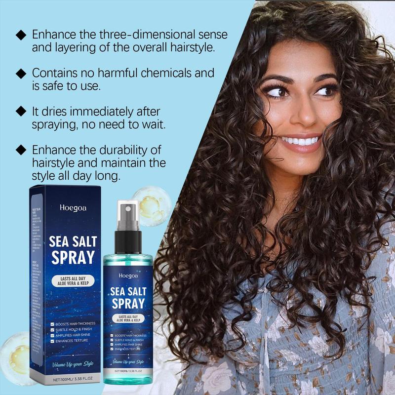 Sea Salt Spray, Hair Moisturizing & Nourishing Setting Spray, Hair Care & Styling Product for Women & Men Daily Use