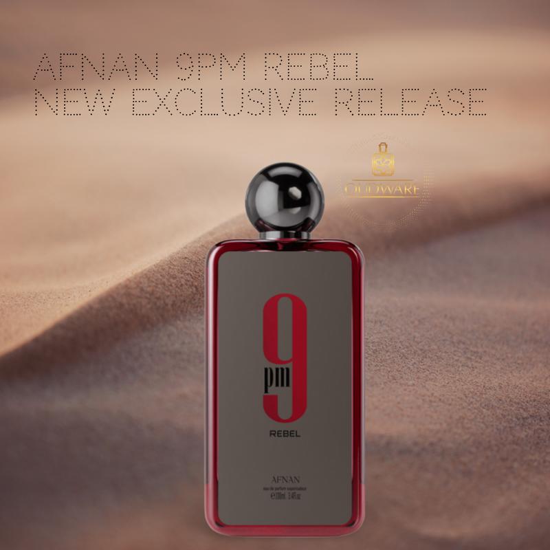 Afnan 9PM Rebel 100ml (3.4 Oz) Eau De Parfum For Men - Long Lasting Men's Fragrance With Notes Of: Pineapple, Vanilla & Mandarin