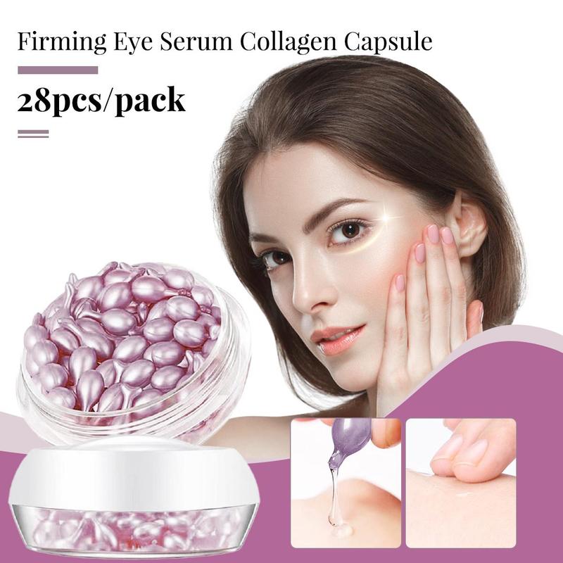 Comfort Vitamin E Collagen Face Skincare Serum Capsule, 28pcs set Firming Ordinary Essence, Face Skin Brightening Hyaluronic Acid Essence Capsules