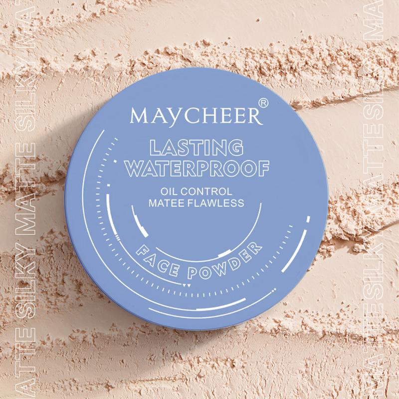 MAYCHEER Setting Powder,Matte Texture,Oil Control,Long-Lasting Setting,Conceals Flaws,Brightens Skin Tone,Waterproof & Sweatproof,No Makeup Removal