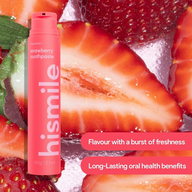 Hismile Strawberry Flavoured Fluoride Toothpaste