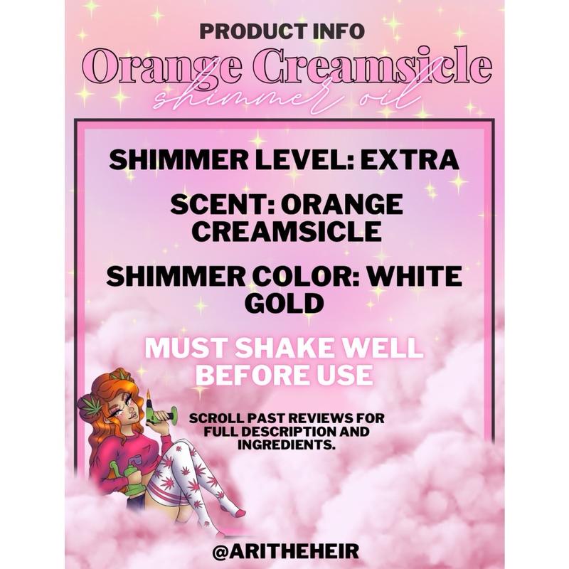 Orange Creamsicle Shimmer Body Oil