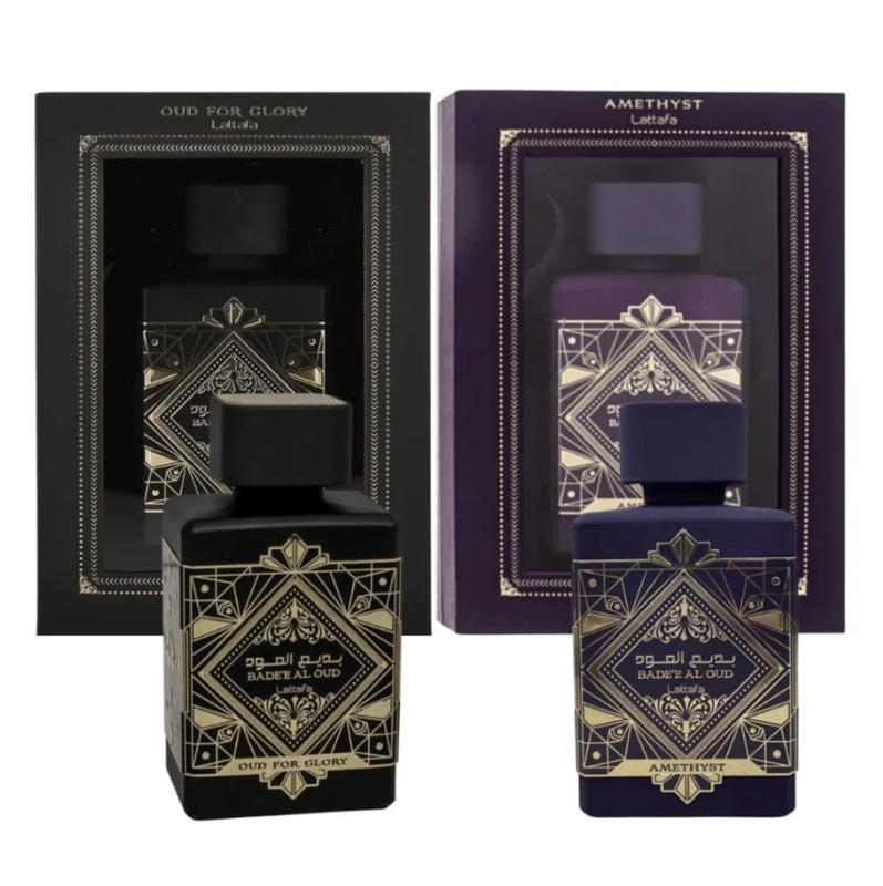 Lattafa Oud for Glory and Amethyst His & Her Combo