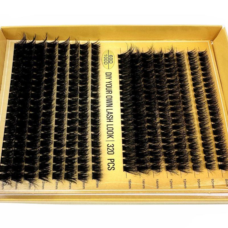 D Curl Mixed Size Individual Eyelash, 1 Set Natural Look Lash Clusters Eyelash Extensions, Self Grafting Eyelash Clusters, False Eyelashes Clusters, Summer Gift, Fall Gift, Boyfriend Gift, Christmas Gift