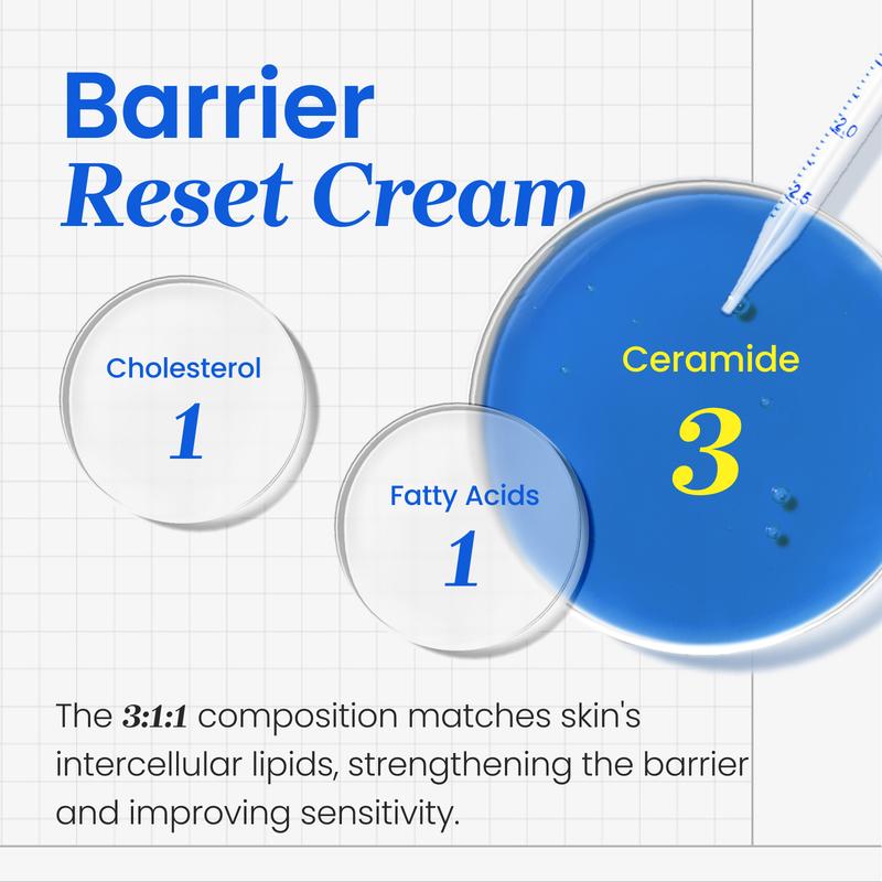 [CNP Official Shop] Barrier Ceramide Daily Moisturizer - Skin Reset Cream for Deep Hydration, Strengthen Skin Barrier, Fast-absorbing Face Cream for Sensitive, Dry & Blemish-prone Skin, Ideal Gifts for Women, Korean Skincare (2.7 fl. oz)