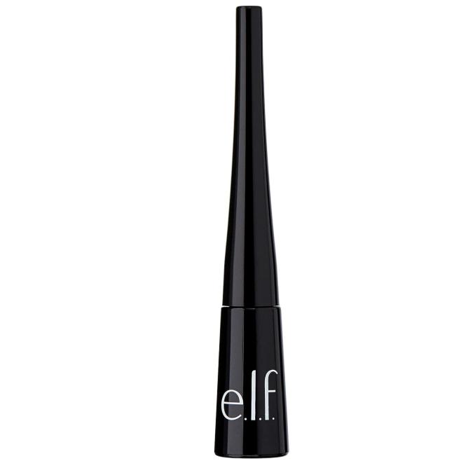 e.l.f. Liquid Eyeliner, High-pigment Liquid Eyeliner With Extra-Fine Brush Tip, Easy Glide Smudge-proof Formula, Jet Black