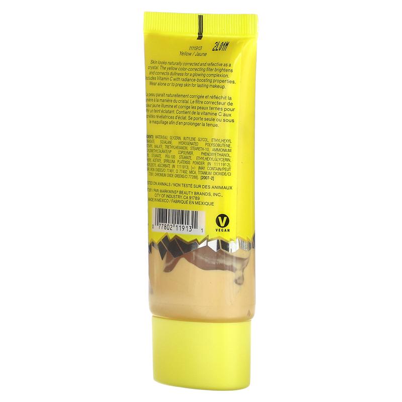 wet n wild Glass Correct Primer, 1111913 Yellow, 0.91 fl oz (27 ml)