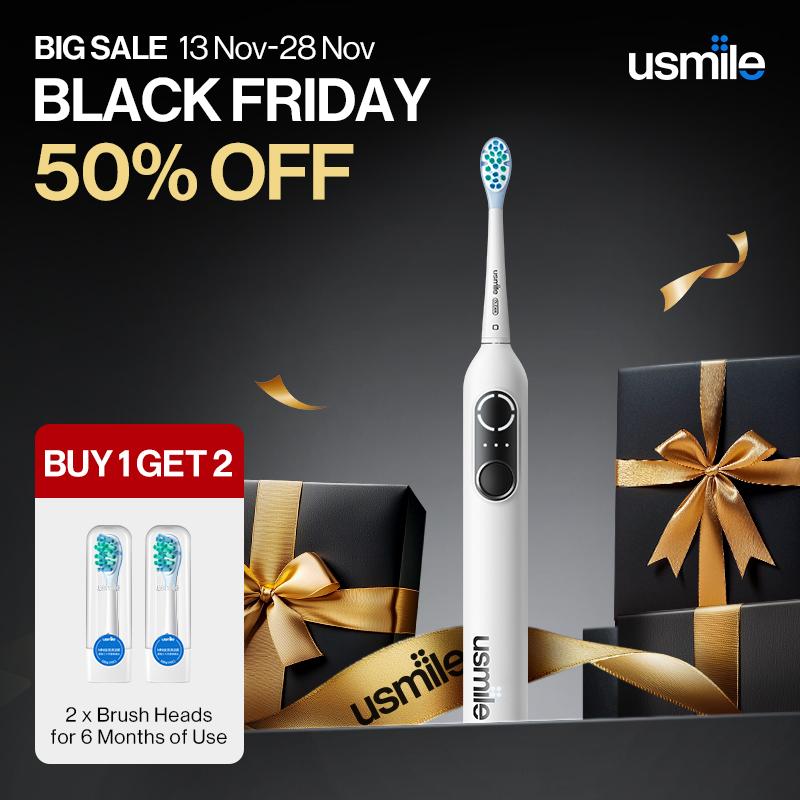 [Black Friday] usmile P10 Pro  Electric Toothbrush with USB-C Rechargeable and Pressure Control, Lasting 6 months on Single Charge