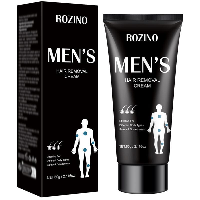 Men's Painless Hair Removal Cream, Long-lasting Nonirritating Fast Cleaning Hair Removal Cream, Suitable for All Skin Types