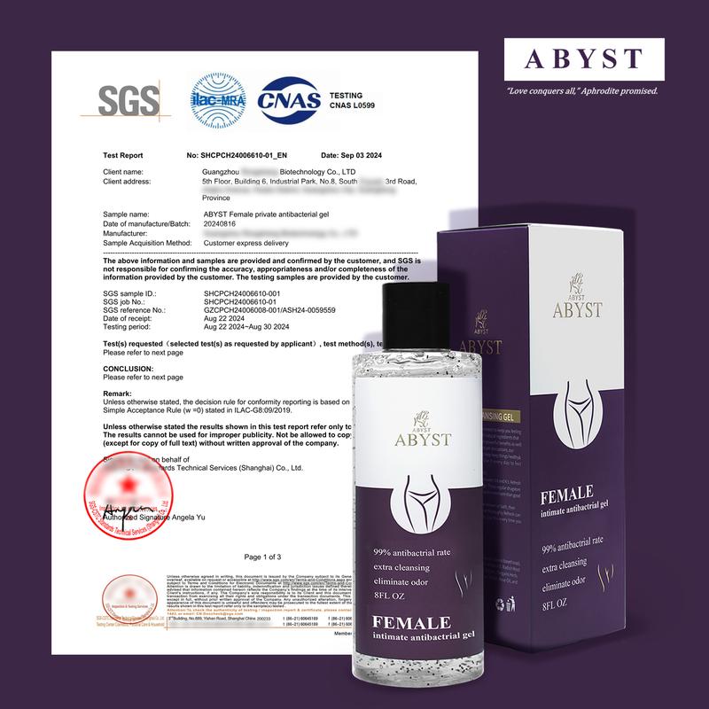 ABYST Time-Limited New Upgrade Cleansing Wash Refresh Body Wash Soap Ph Balancing Refresh Plant Intimate Deodorant Shower Gel for Woman Odor Blocking