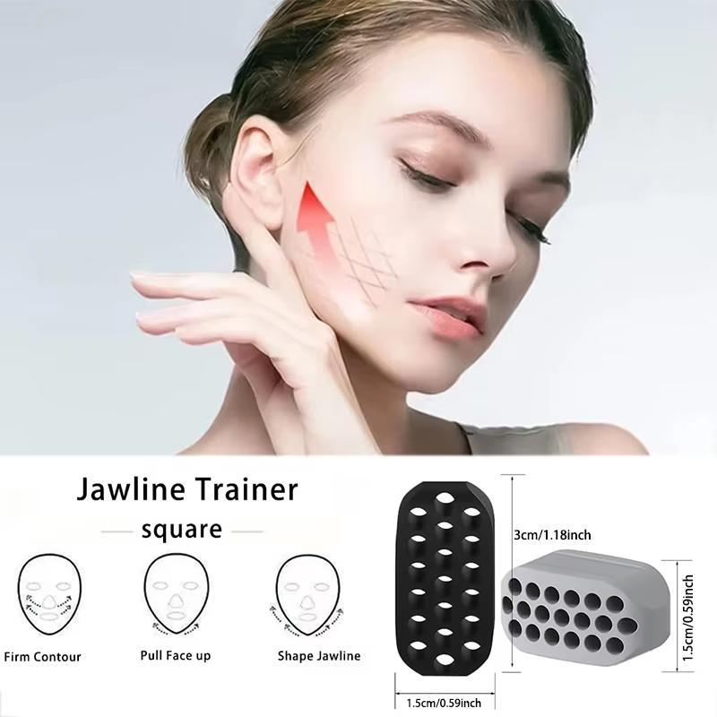 Silicone Jaw Exerciser, Facial Shaper & Jawline Fitness Chew Ball, Neck Shaping Equipment, Facial Beauty Tool, Double Chin Exerciser