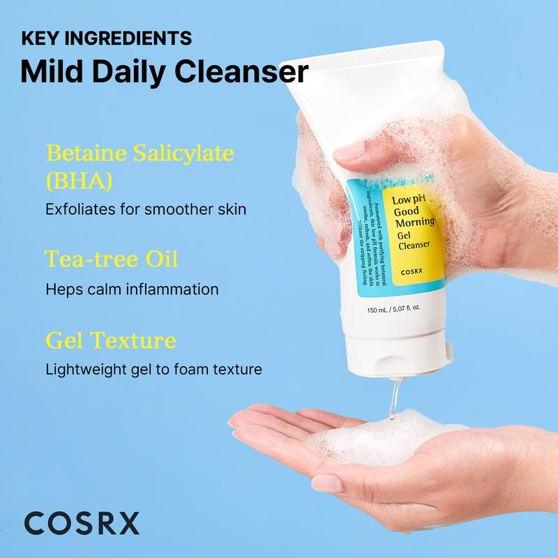 [COSRX OFFICIAL] Low pH Good Morning Gel Cleanser 150ml foaming  facial wash