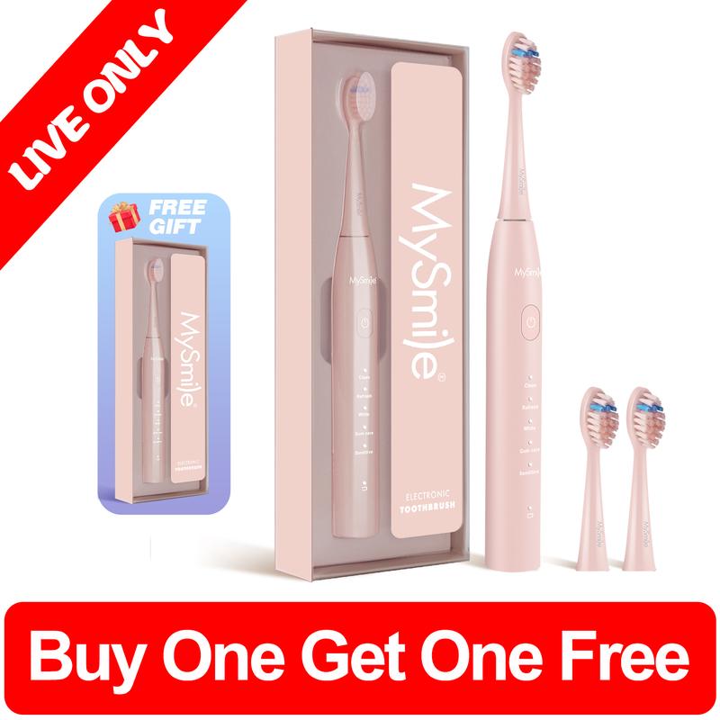 Livestream Special - Buy 1 Get 1 Free - MySmile Essential Sonic Electric Toothbrush(Result May Vary)