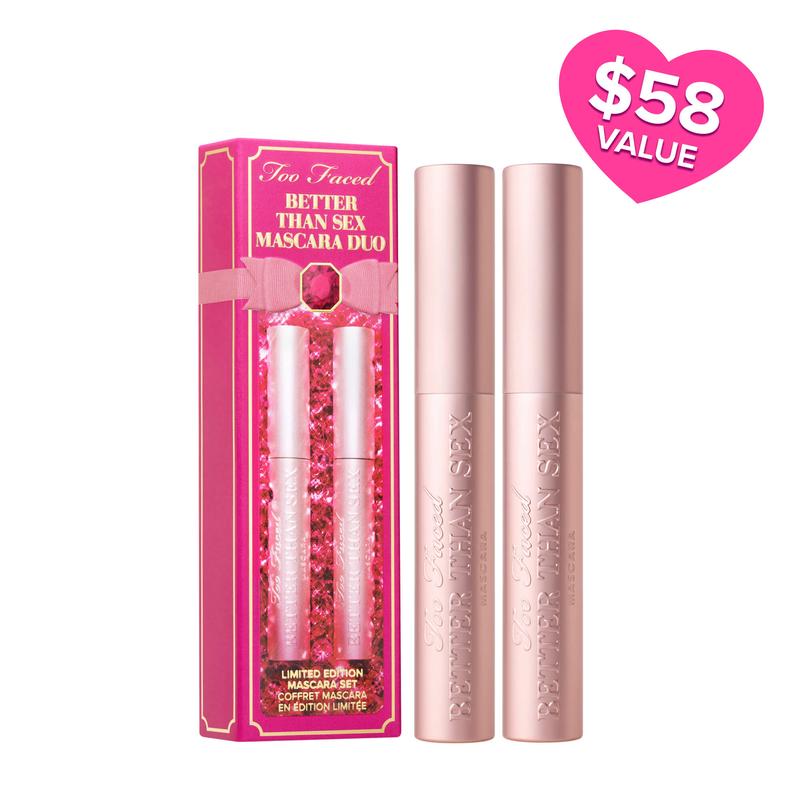 Too Faced Better Than Sex Mascara Duo - Volume Lashes Makeup Cosmetic Gift Set