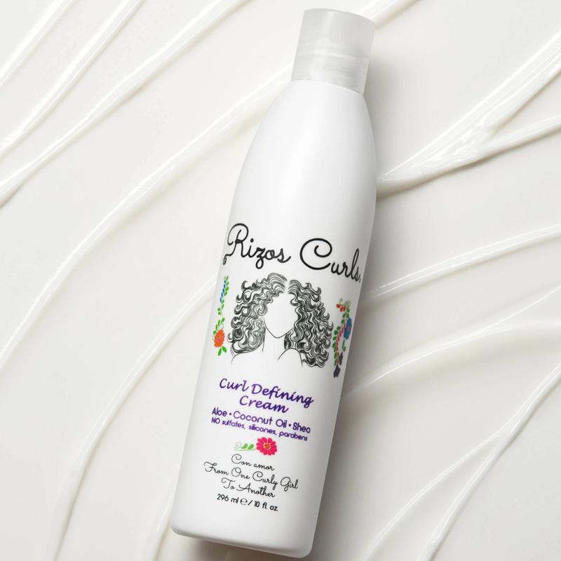 Rizos Curls Curl Defining Cream for Weightless & Touchable Curls made with Aloe Vera, Coconut Oil & Shea Butter