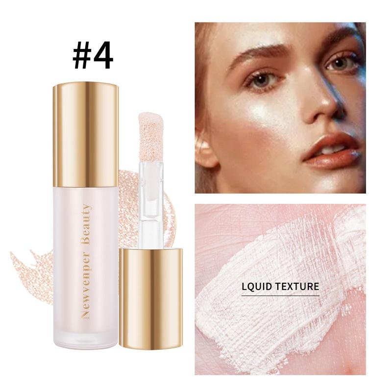 Long Lasting Liquid Highlighter & Liquid Blush, 1 Set Moisturizing Liquid Highlighter & Liquid Blush for Women & Girls, Suitable for Face & Body