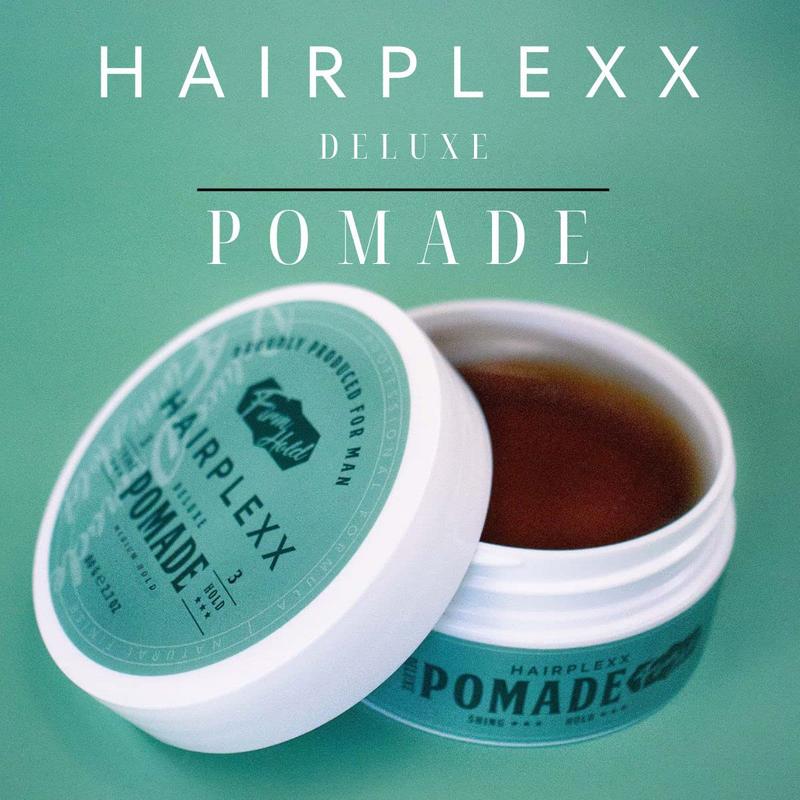 Hairplexx Pomade Edge Control Gel with Moderate Shine and Firm Hold, Paraben Free 2.7 oz Flawless Smooth for Teenage Hair Styling Use