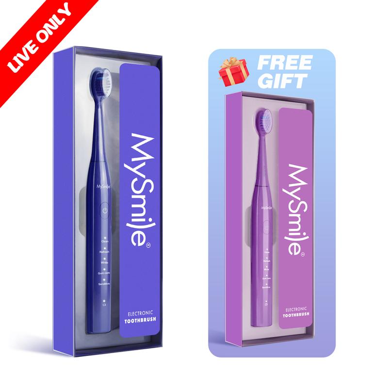 Livestream Special - Buy 1 Get 1 Free - MySmile Essential Sonic Electric Toothbrush(Result May Vary)