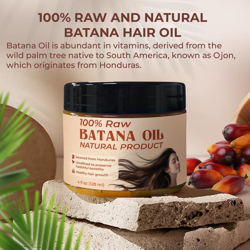 100% Pure Batana Oil for Hair Growth – Natural Hair Thickener for Men & Women, Prevents Hair Loss & Split Ends, Promotes Stronger, Fuller Hair