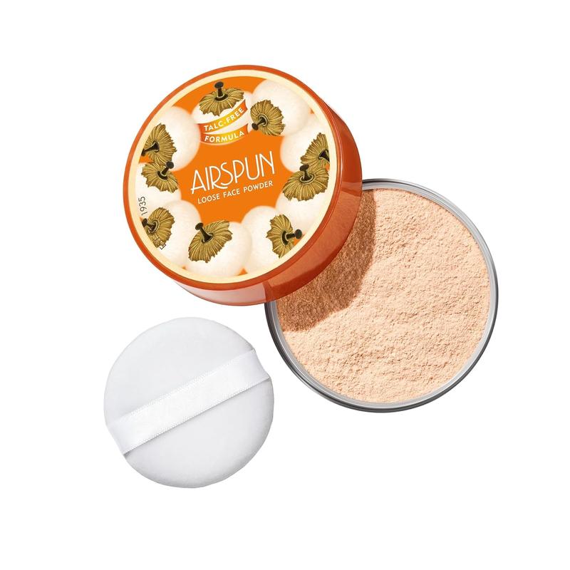 Airspun Loose Powder, 005 Translucent Extra Coverage, 1.2 oz, Talc Free, Flawless Foundation, Makeup Smooth