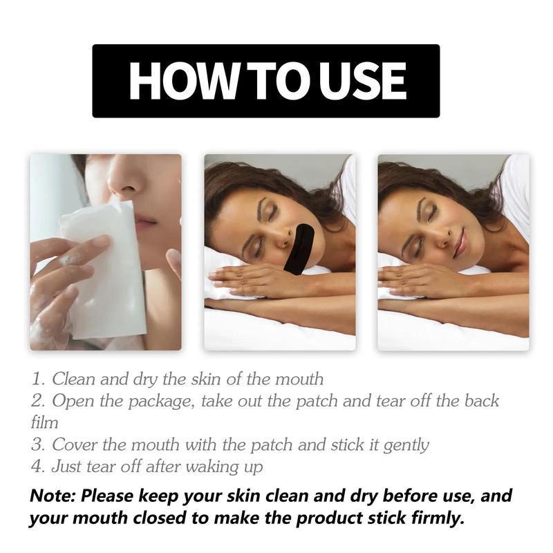 Anti Snoring Nasal Patch for Sleeping, 2 Sets Stop Snoring Mouth Tape Set, Sleep Care Snoring Solution for Men & Women