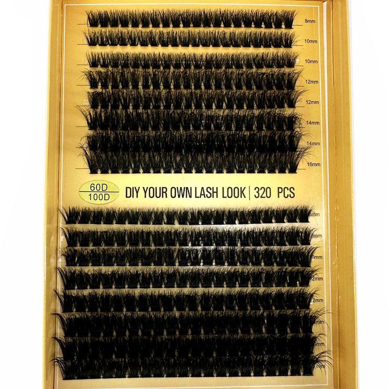 D Curl Mixed Size Individual Eyelash, 1 Set Natural Look Lash Clusters Eyelash Extensions, Self Grafting Eyelash Clusters, False Eyelashes Clusters, Summer Gift, Fall Gift, Boyfriend Gift, Christmas Gift