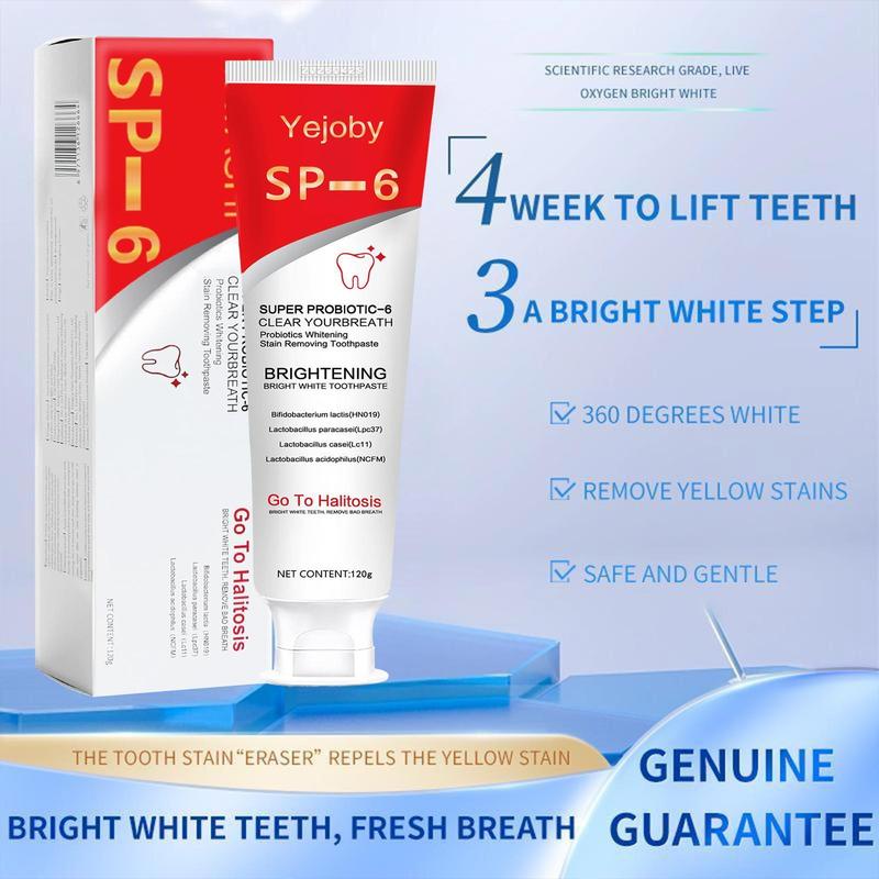 Probiotics Bright Brighten Toothpaste, Sp 6 Toothpaste, Sp-6 Brighten Toothpaste,BrightenToothpaste Sp-6, Sp-6 Probiotics Brighten Toothpaste, Fresh Breath