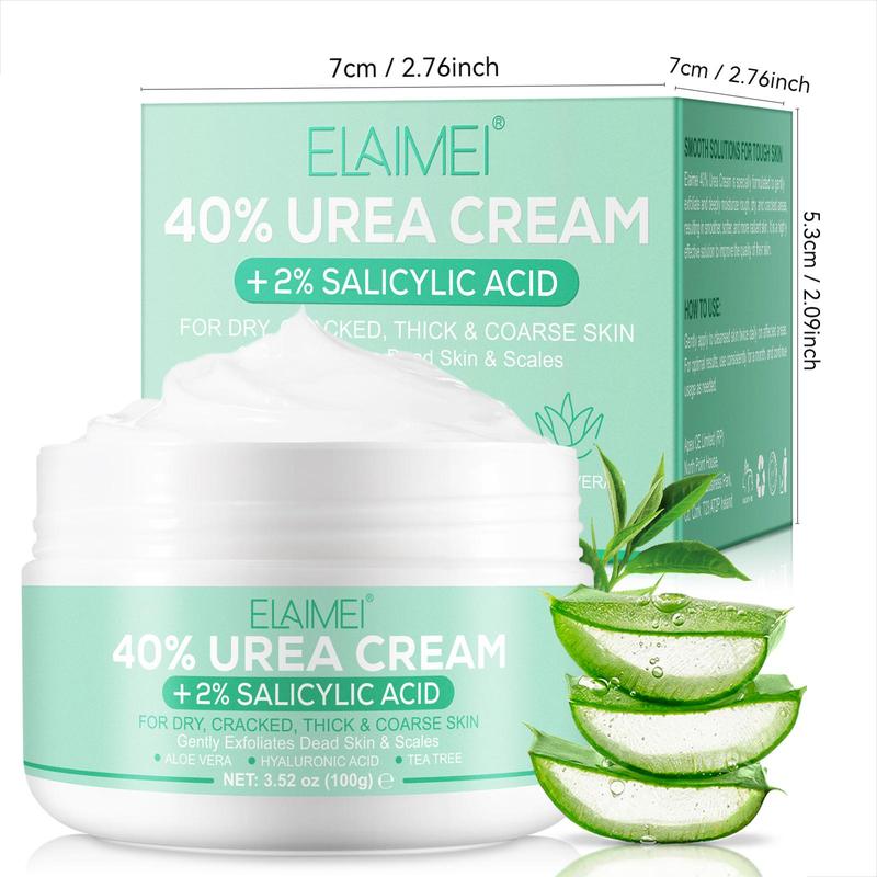 40% Urea Cream with 2% Salicylic Acid, 2 Counts set Moisturizing Hand Cream, Hydrating Hand Care Cream for Dry Cracked Skin, Hand Care Product for Daily